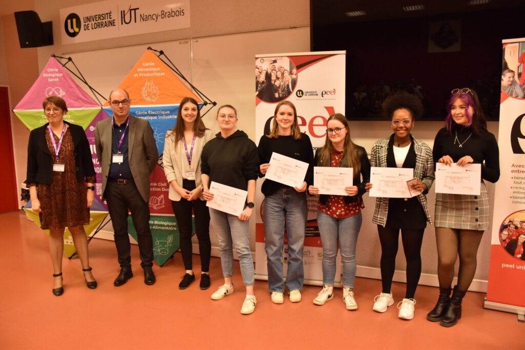 Remise des diplômes dans le cadre de la journée de l'entrepreneuriat à l'IUT Nancy-Brabois