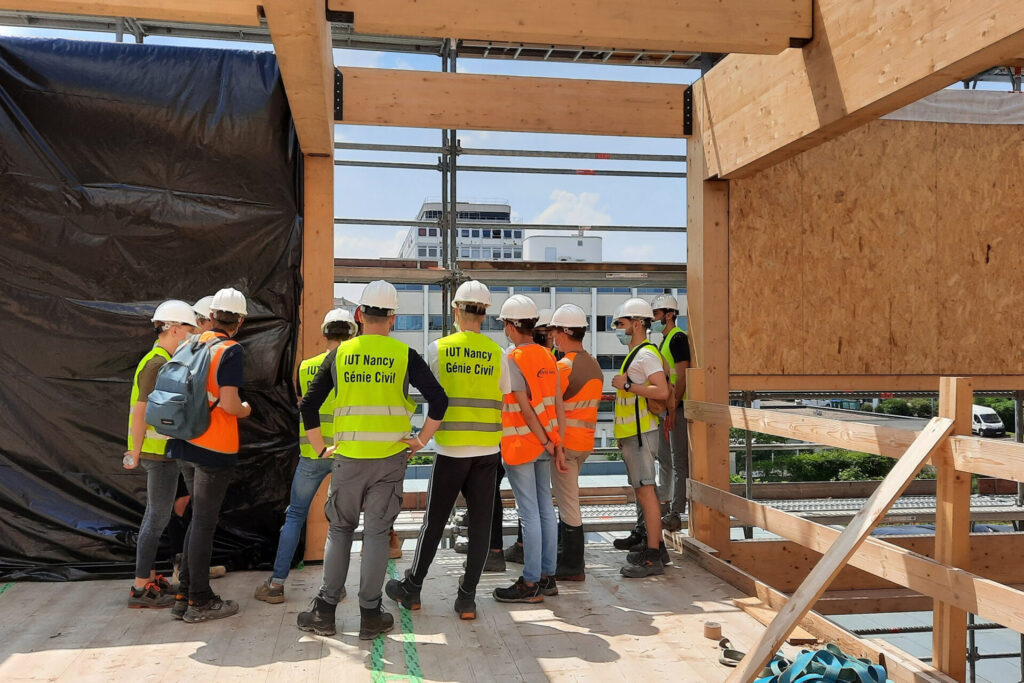 Étudiants du département GCCD en visite de chantier