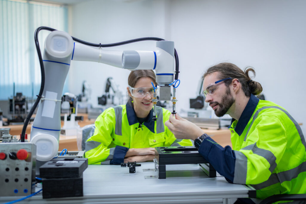Étudiant en stage dans une industrie