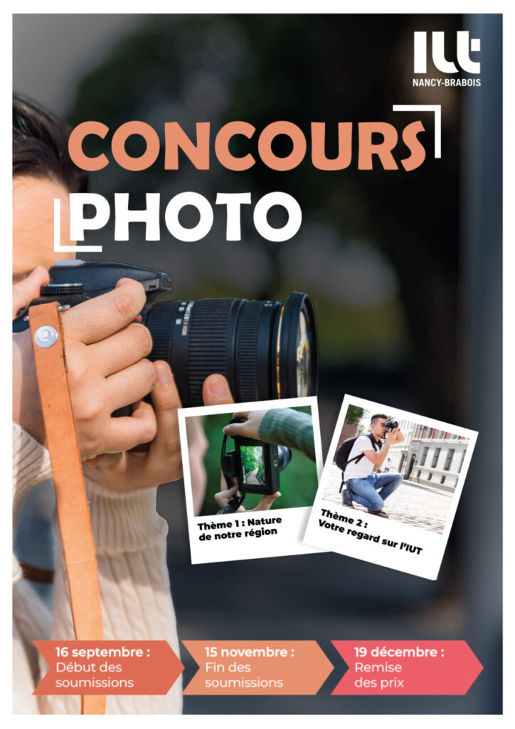 AFFICHE Concours photo IUT Nancy-Brabois