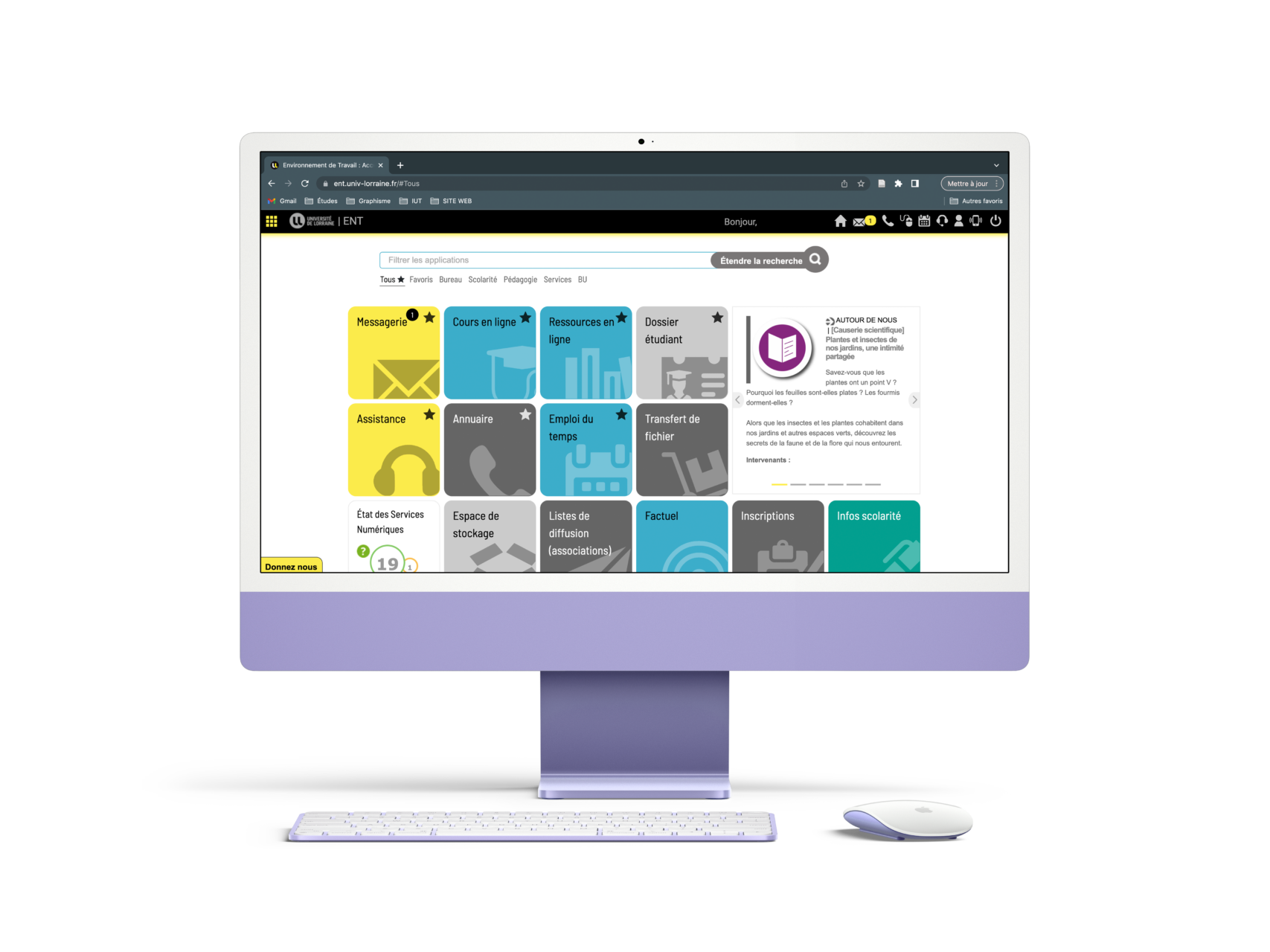 ENT-UL Espace Numérique de Travail (ENT)